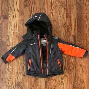32 degrees Kids Black and Orange Jacket